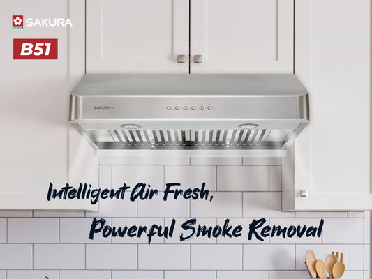 Intelligent Air Fresh, Powerful Smoke Remove | Sakura B51 Range Hood