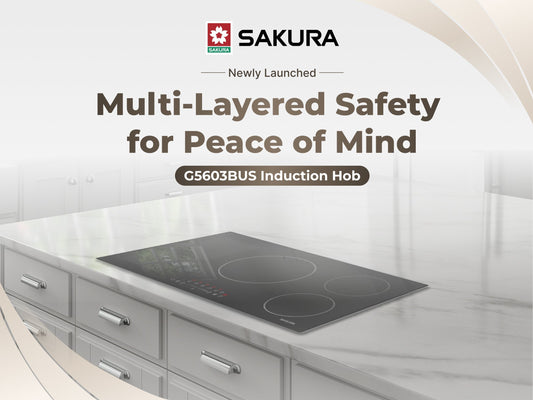 Sakura CA G-5603B Induction Hob |Multi-Layered Safety for Peace of Mind