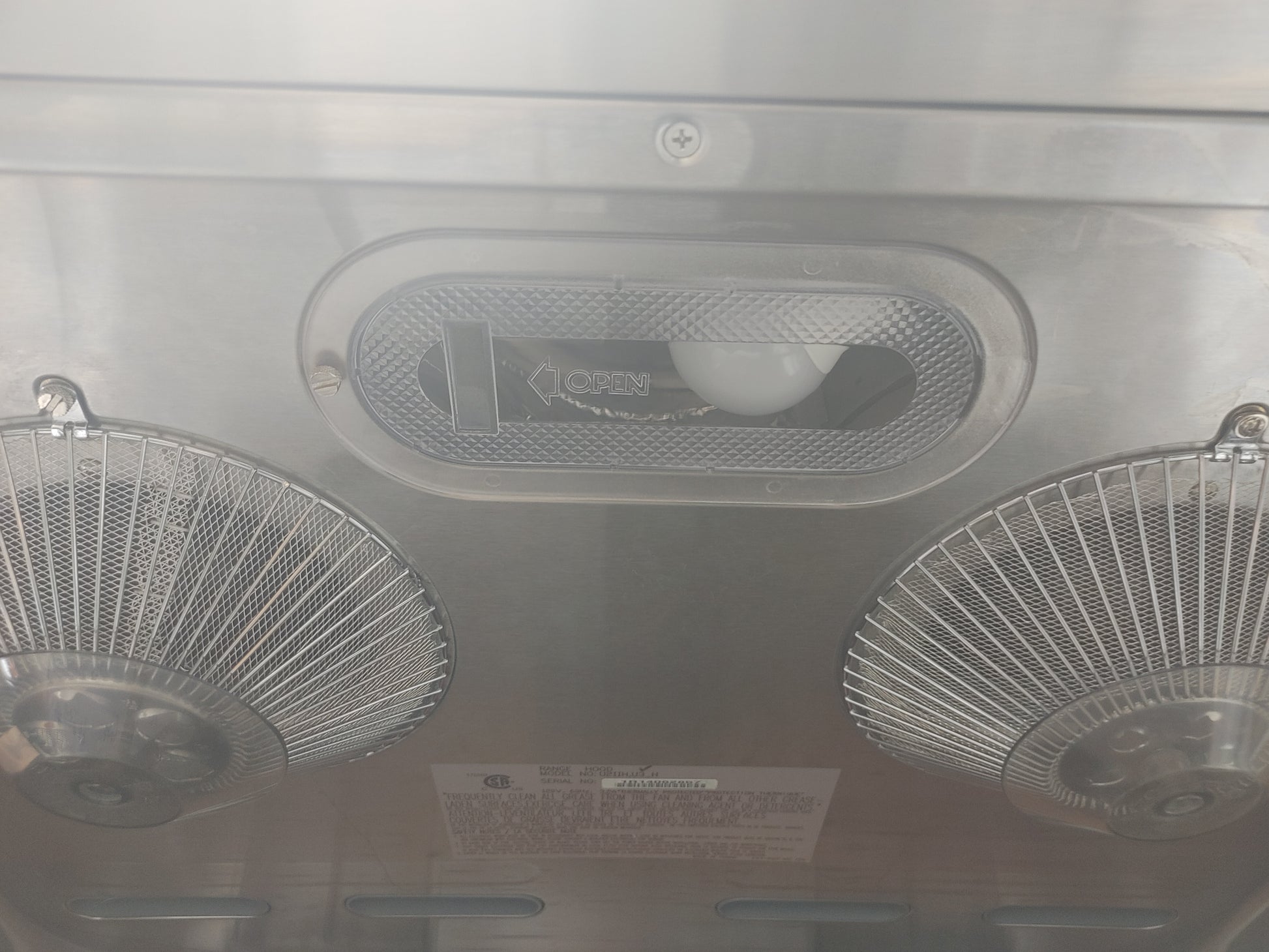 Sakura Range Hood Oval Light Cover