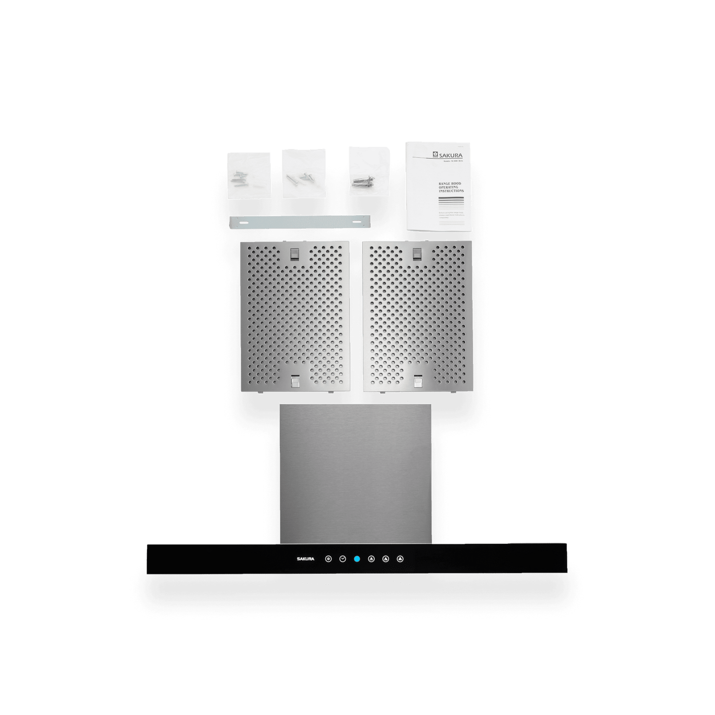 M-3000 Series Sakura 30" or 36" Wall-mount Chimney Range Hood