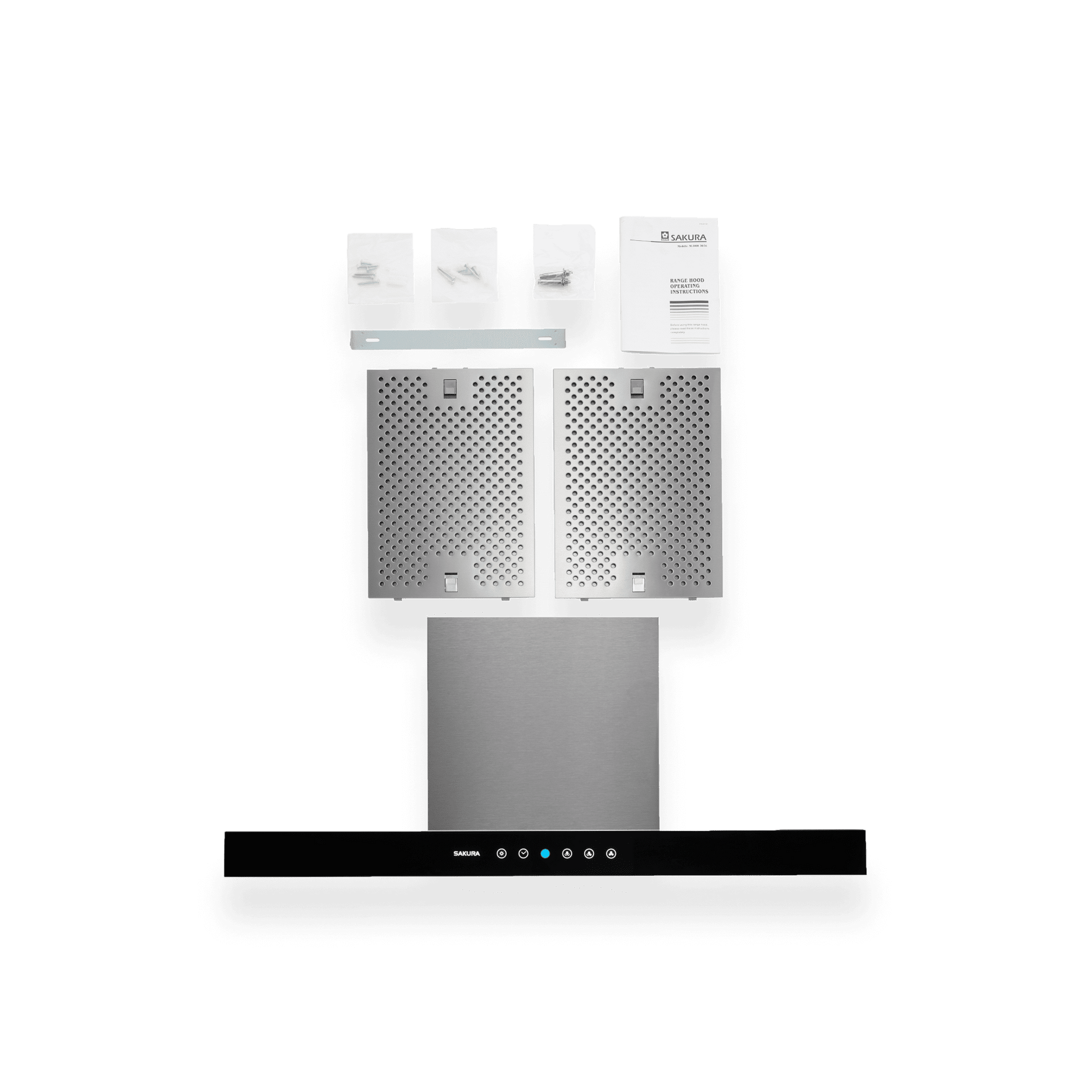 M-3000 Series Sakura 30" or 36" Wall-mount Chimney Range Hood