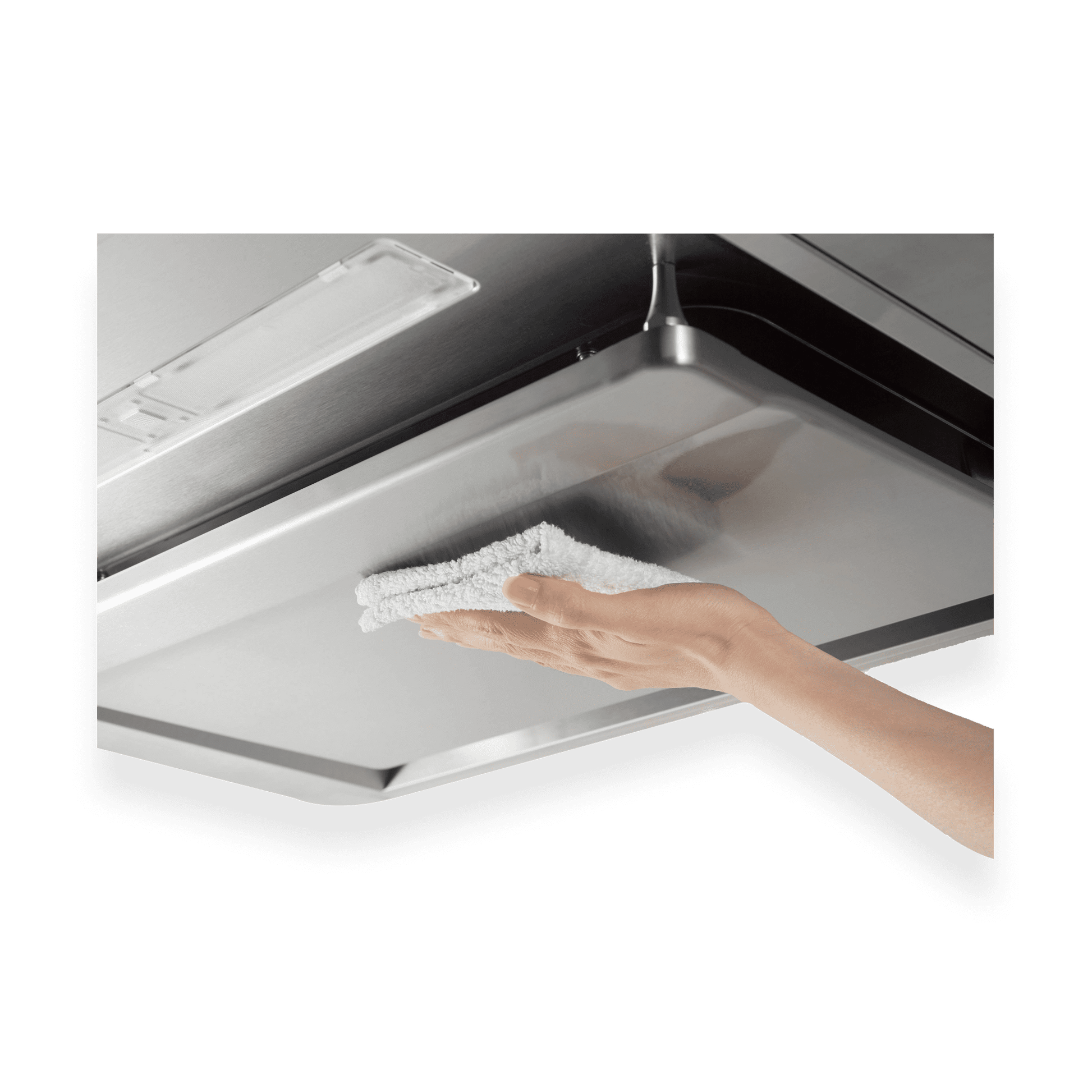 M6000 Sakura Wall-mount Chimney Range Hood Magnetic Rectification Plate integrated oil cup function
