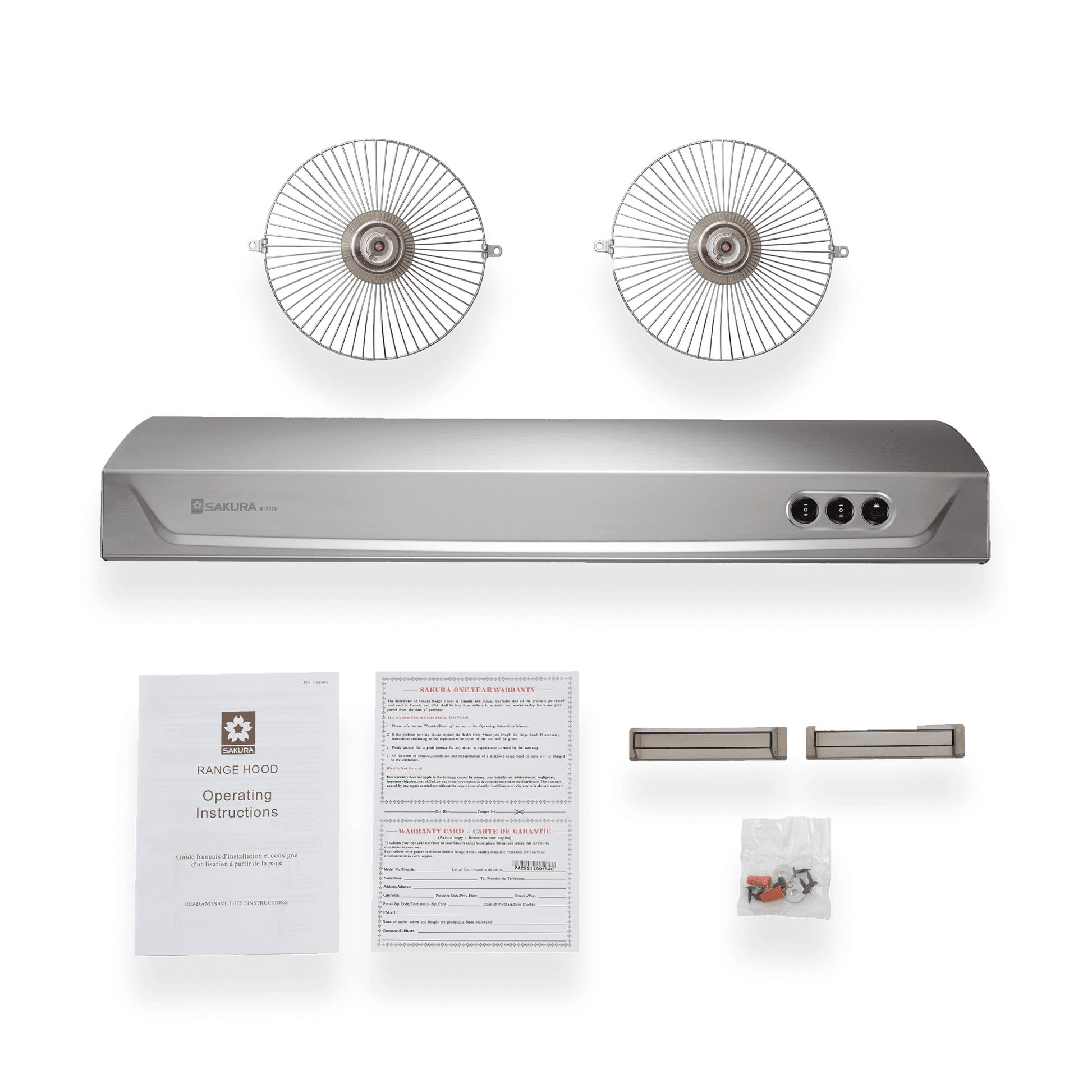 R-727II Series Sakura 30" Range Hood Under-Cabinet