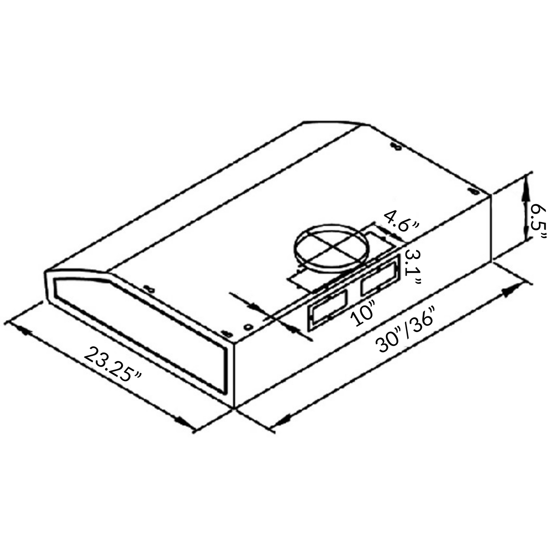R-747II Sakura 30"or 36“ Range Hood Under-Cabinet