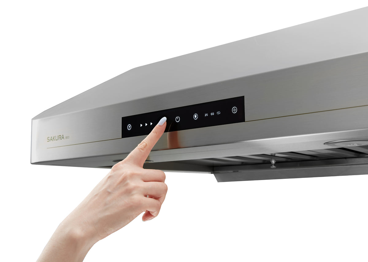 B53 Sakura 30" or 36" Range hood Stainless Steel Wallmount Chimne