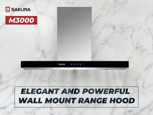 Elegant and Powerful Wall Mount Range Hood -M3000