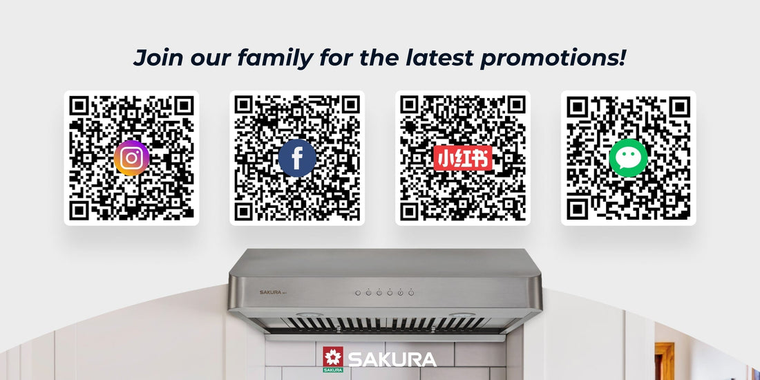 Follow SAKURA Range Hood On Social Media!!