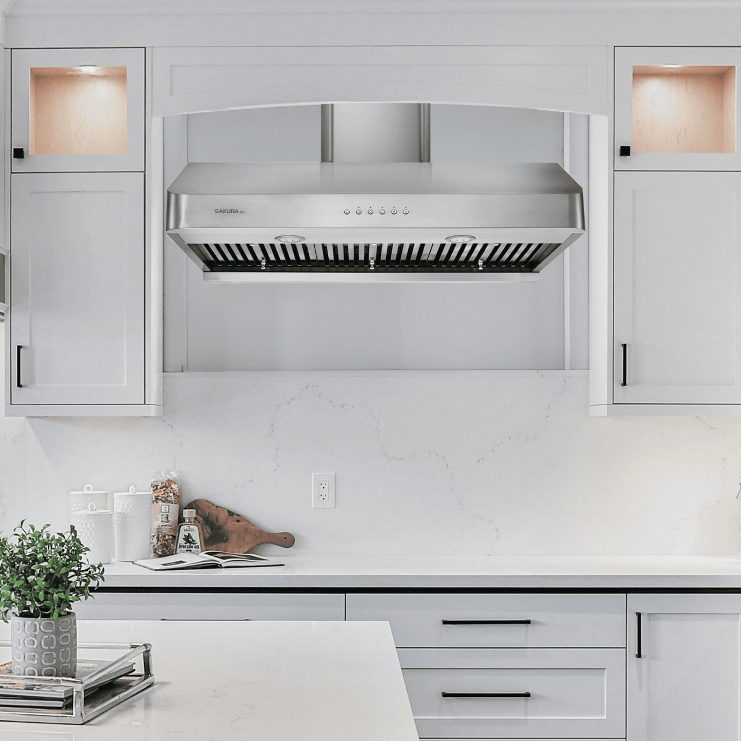 B-51 Sakura 30" or 36" Range hood - Wall-mount Chimney