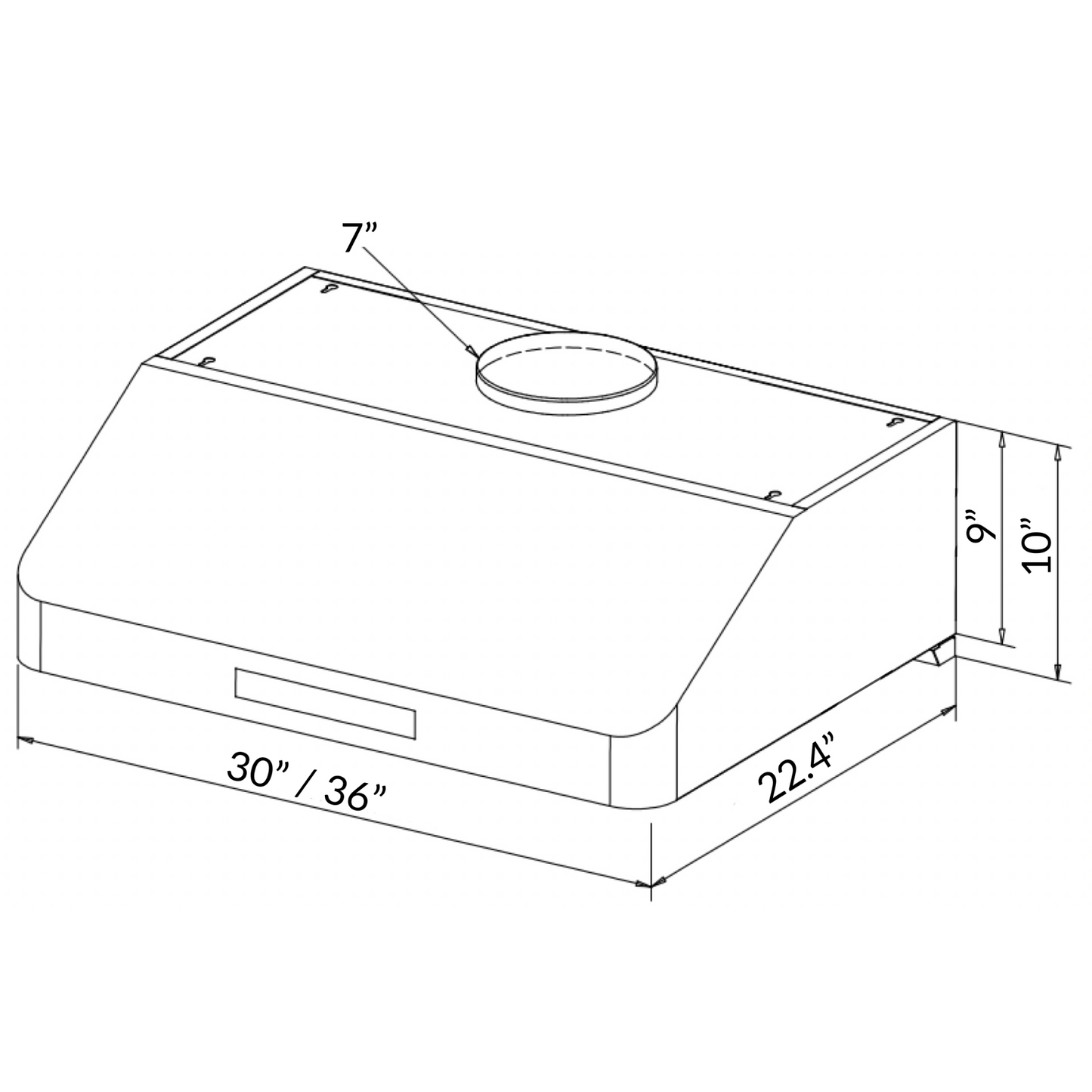 B-53 Sakura 30" or 36" Range Hood