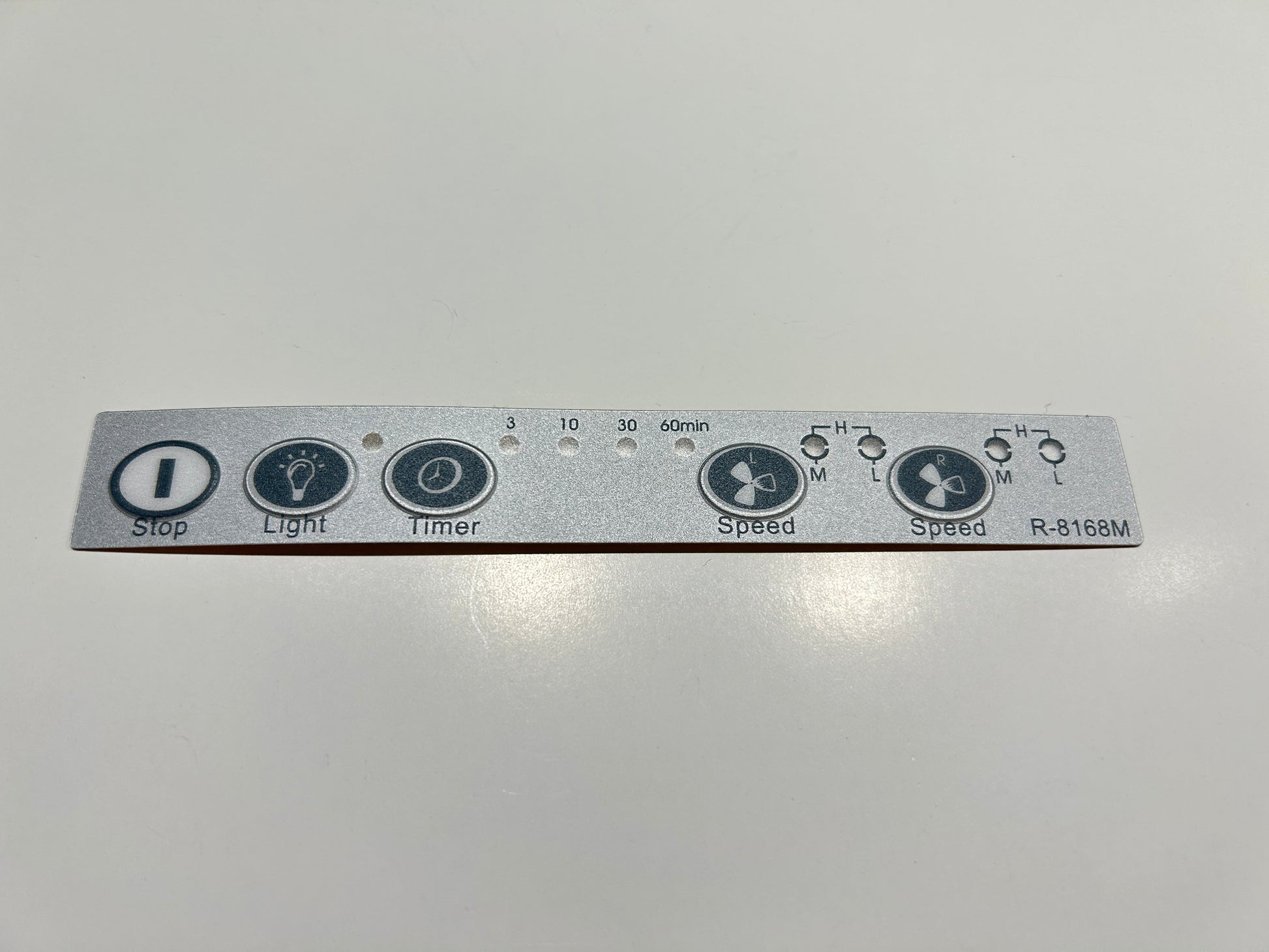 Control Label Sticker for R8168M – Sakura Products Co