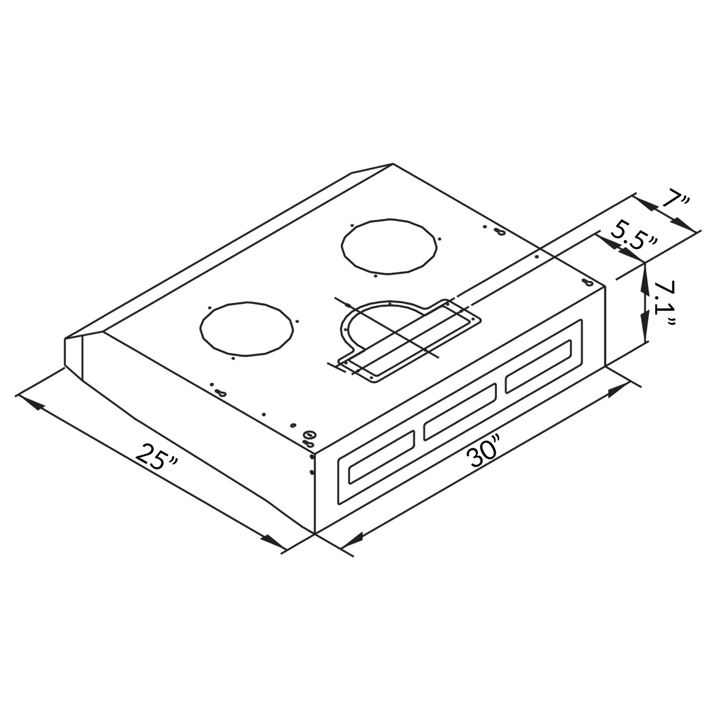 U3H & U3R Sakura 30" Range Hood - Under Cabinet